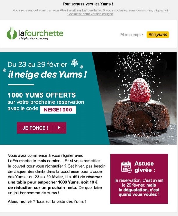 Email LaFourchette